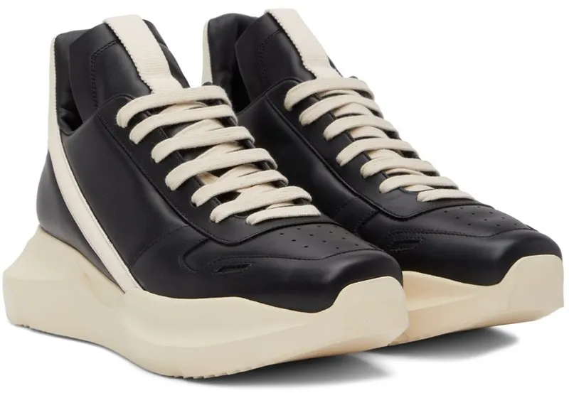 Rick Owens Black Geth Sneakers (RU02B2814 LPO)