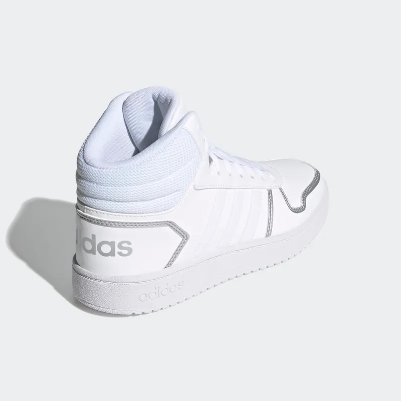 adidas Hoops 2.0 Mid Cloud White / Cloud White / Silver Metallic (FY6023)