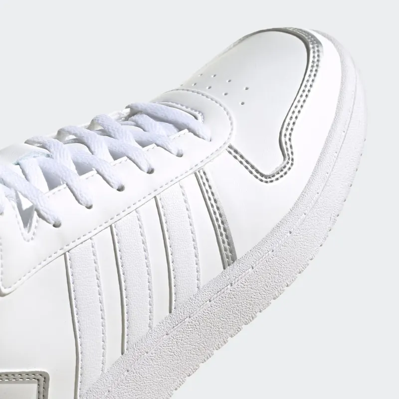 adidas Hoops 2.0 Mid Cloud White / Cloud White / Silver Metallic (FY6023)