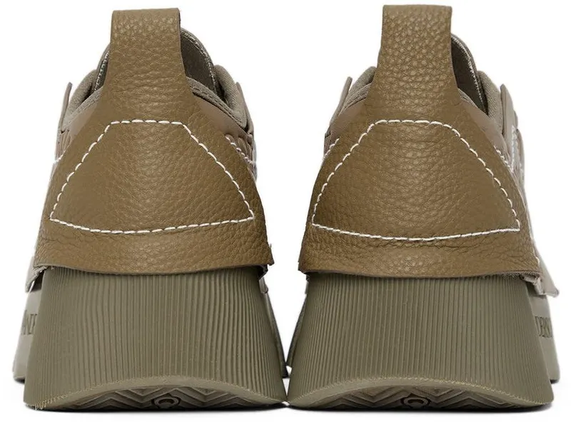 JW Anderson Khaki Chunky Low-Top Sneakers (ANW38000A 15031)