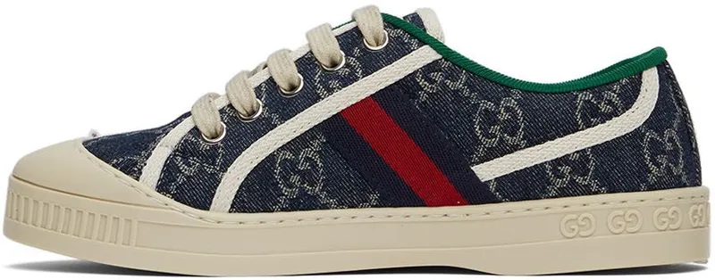 Gucci Kids Indigo ‘Gucci Tennis 1977’ Sneakers (647075 22V10)