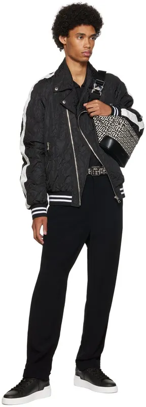 Balmain White B-Court Low-Top Sneakers (YM1VI288LVTR)
