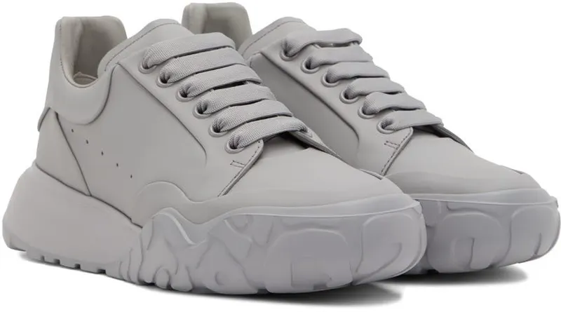 Alexander McQueen Gray New Court Sneakers (705182WICD3)