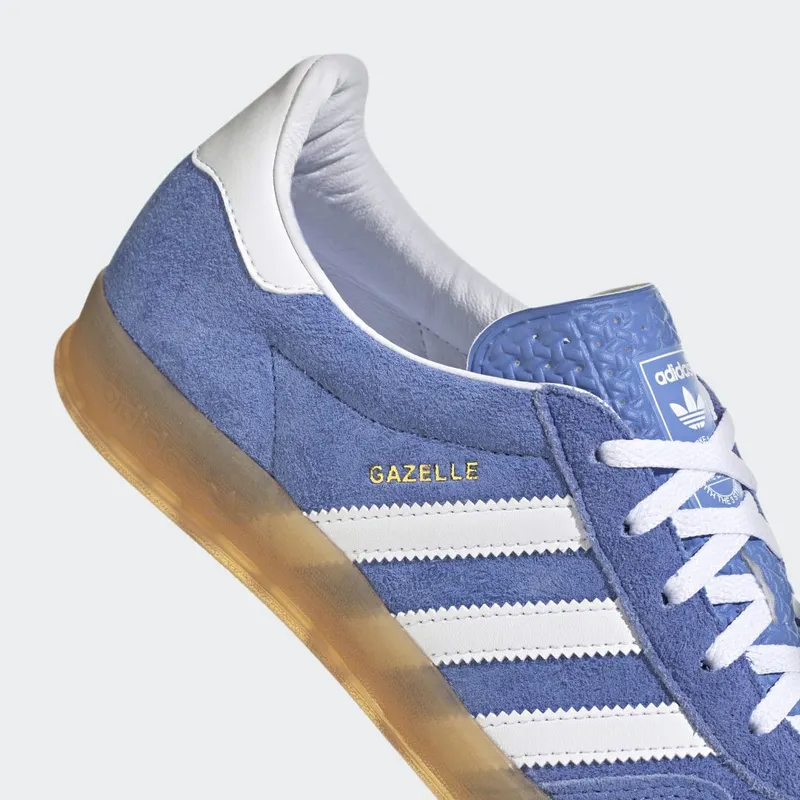 adidas Gazelle Indoor Blue Fusion / Cloud White / Gold Metallic (HQ8717)