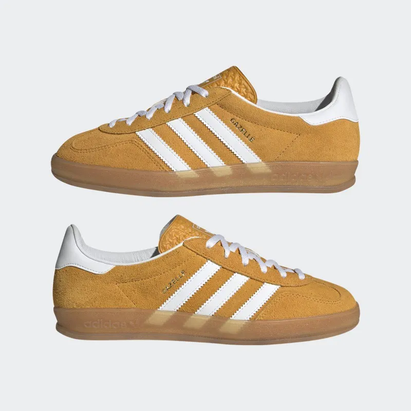 adidas Gazelle Indoor Orange Peel / Cloud White / Gold Metallic (HQ8716)