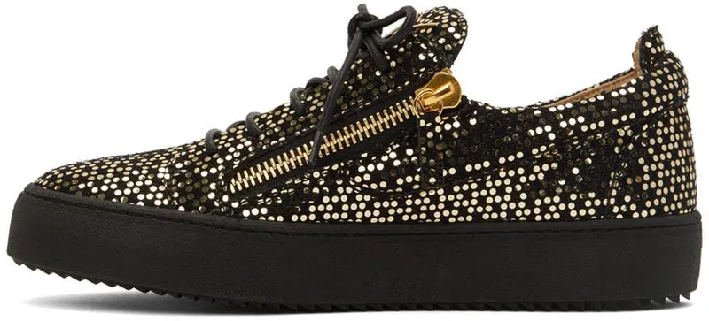 Giuseppe Zanotti Black & Gold Frankie Sneakers (RU20009-92930)