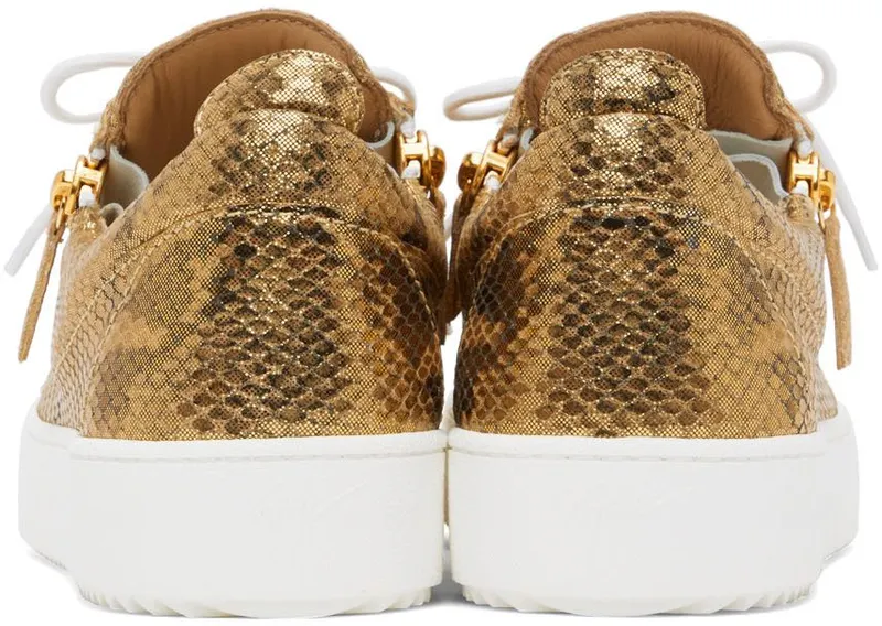 Giuseppe Zanotti Gold Snake Frankie Sneakers (RU20004-92888)