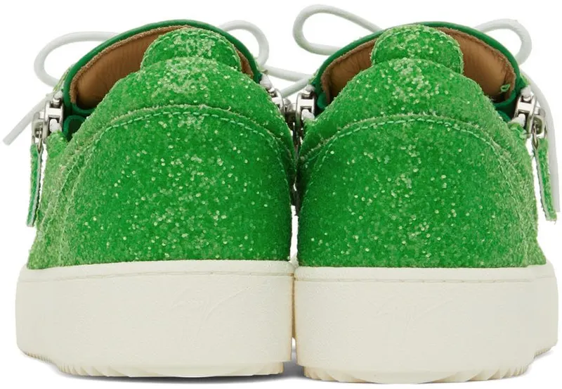 Giuseppe Zanotti Green Glitter Frankie Sneakers (RU20013-92947)