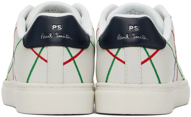 PS by Paul Smith White Abstract Rex Sneakers (M2S-REX35-FLEA)