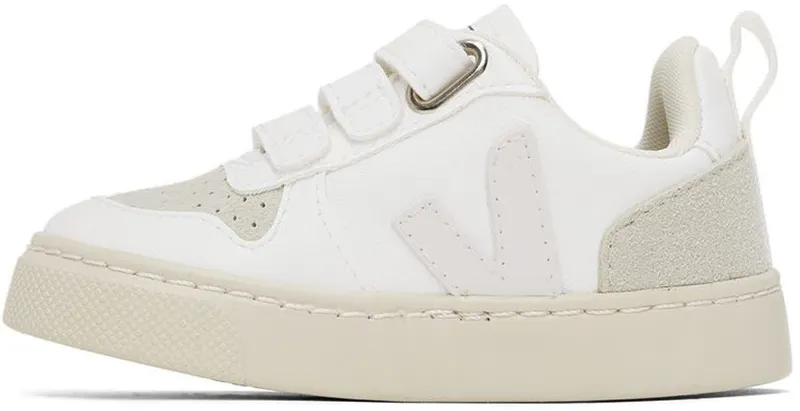VEJA Baby White V-10 Velcro Sneakers (CV0702722)