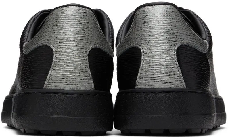 Salvatore Ferragamo Black Gancini Sneakers (753088 020489012)