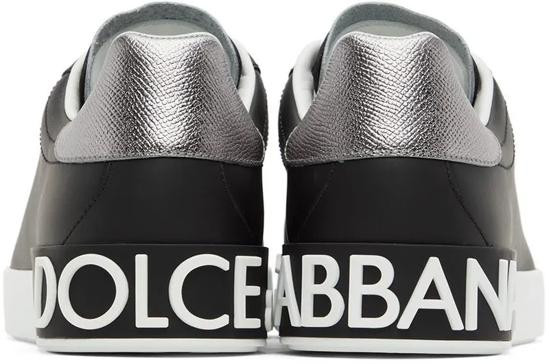 Dolce & Gabbana Black Portofino Sneakers (CS1760AH527)