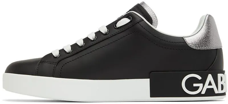 Dolce & Gabbana Black Portofino Sneakers (CS1760AH527)