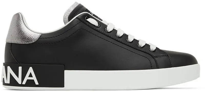 Dolce & Gabbana Black Portofino Sneakers (CS1760AH527)
