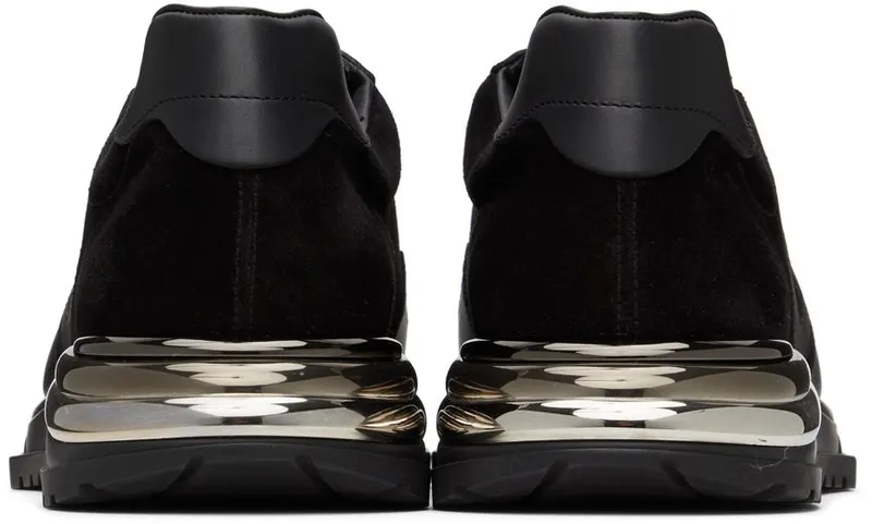 Salvatore Ferragamo Black Rainbow Gancini Sneakers (717045 02B225019)