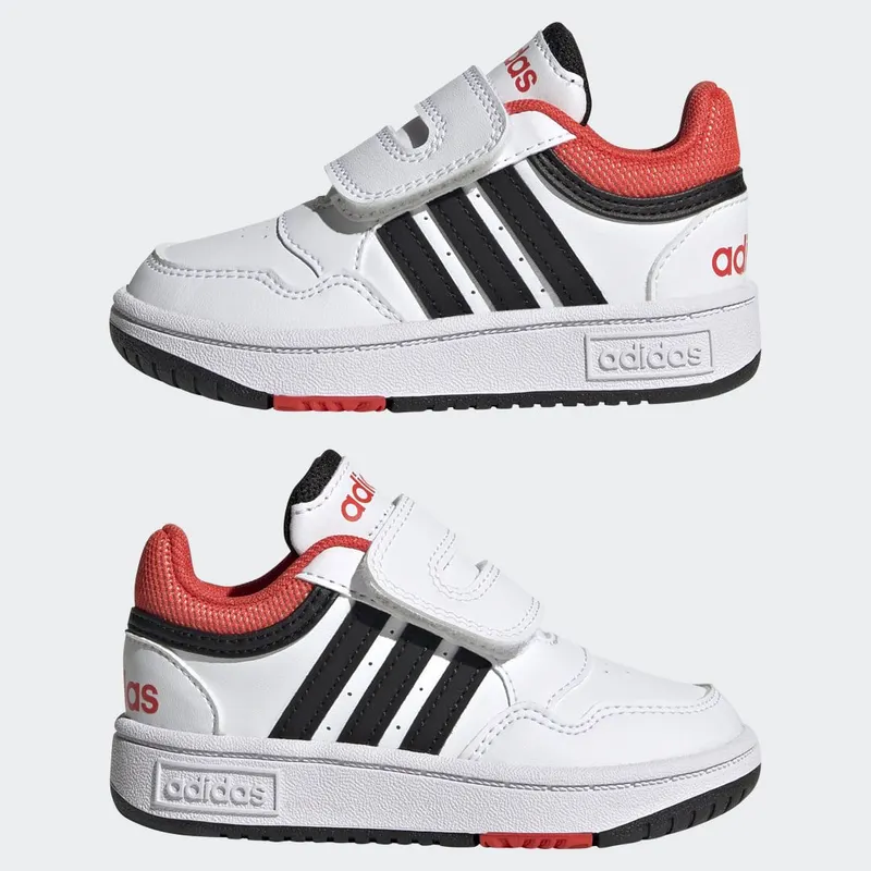 adidas Hoops Cloud White / Core Black / Bright Red (H03860)