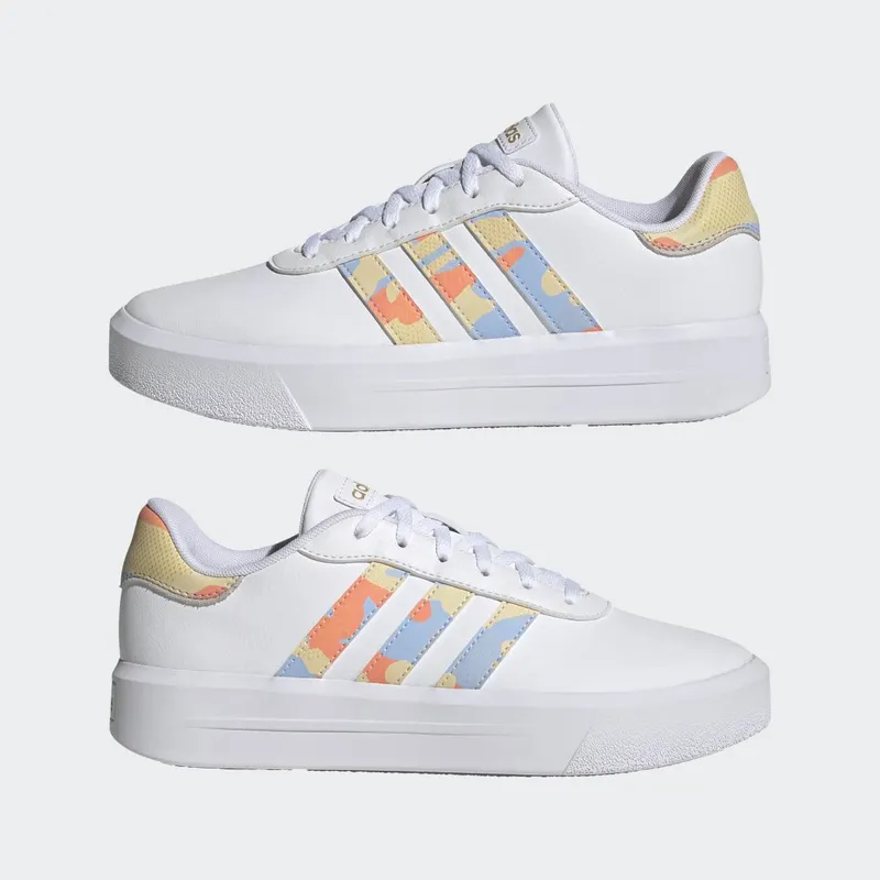 adidas Court Platform Cloud White / Cloud White / Blue Dawn (H06298)