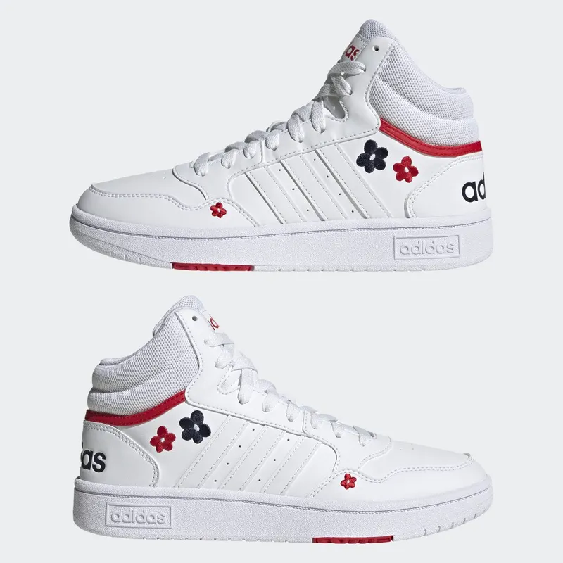 adidas Hoops 3.0 Lifestyle Basketball Mid Classic Cloud White / Cloud White / Cloud White (HP7962)