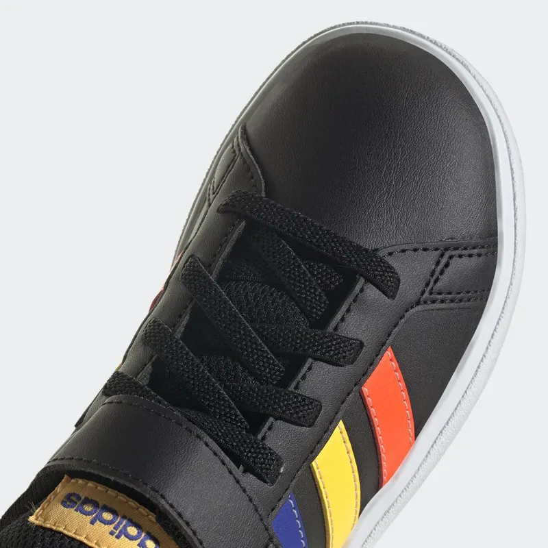 adidas Grand Court Lifestyle Court Elastic Lace and Top Strap Core Black / Lucid Blue / Court Green (HP8914)