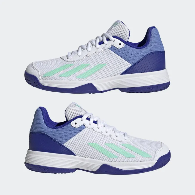 adidas Courtflash Tennis Cloud White / Pulse Mint / Lucid Blue (HP9715)
