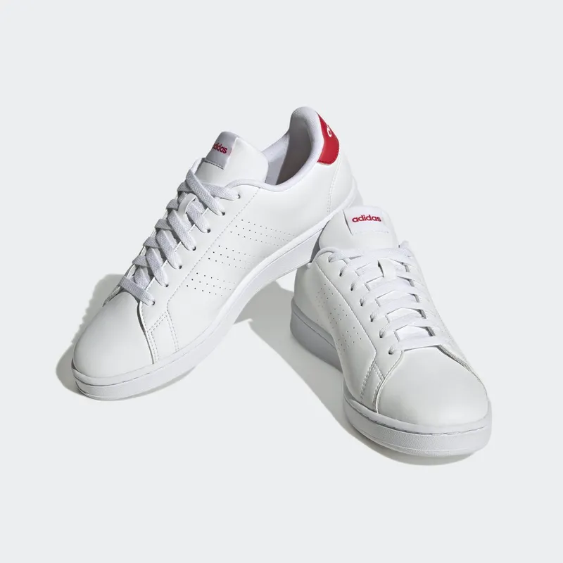adidas Advantage Cloud White / Cloud White / Better Scarlet (HR0235)