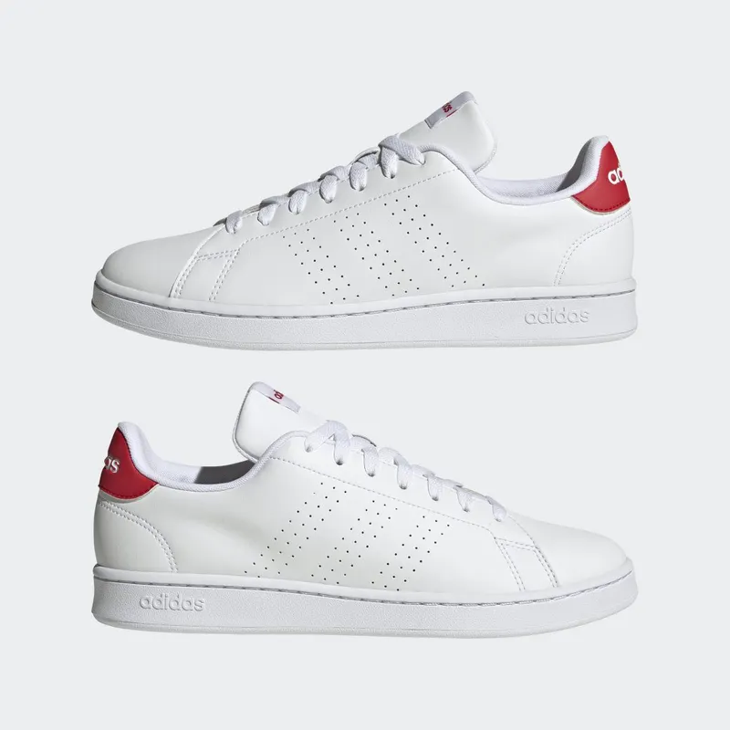 adidas Advantage Cloud White / Cloud White / Better Scarlet (HR0235)