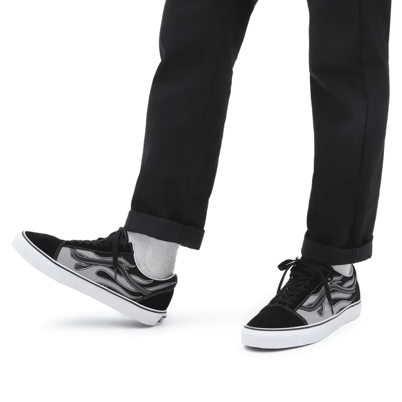 VANS Reflective Flame Old Skool Zwart (VN0005UFBMA)
