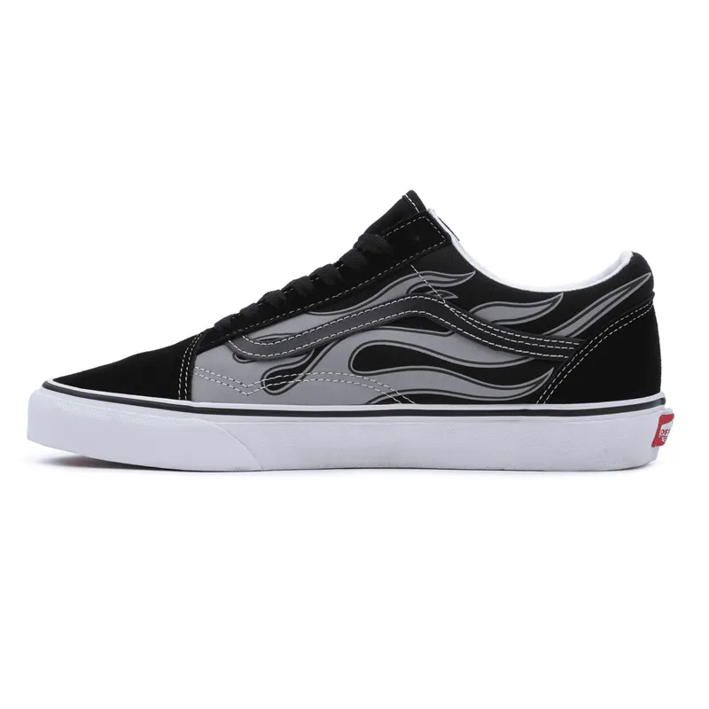 VANS Reflective Flame Old Skool Zwart (VN0005UFBMA)