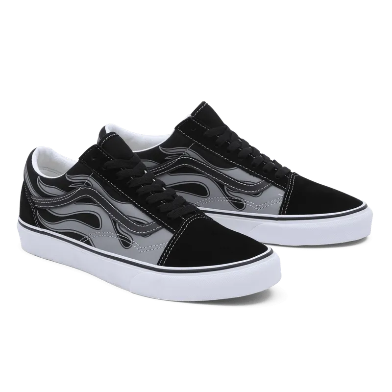 VANS Reflective Flame Old Skool Zwart (VN0005UFBMA)