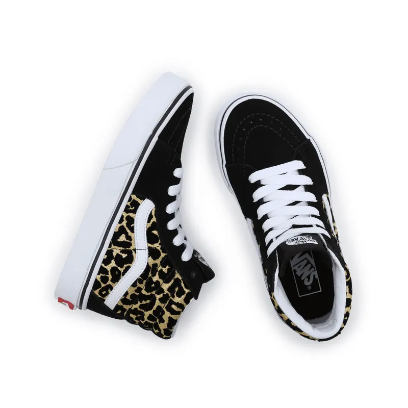 VANS Flocked Leopard Sk8-hi Kinderschoenen Zwart (VN000D5FABS)