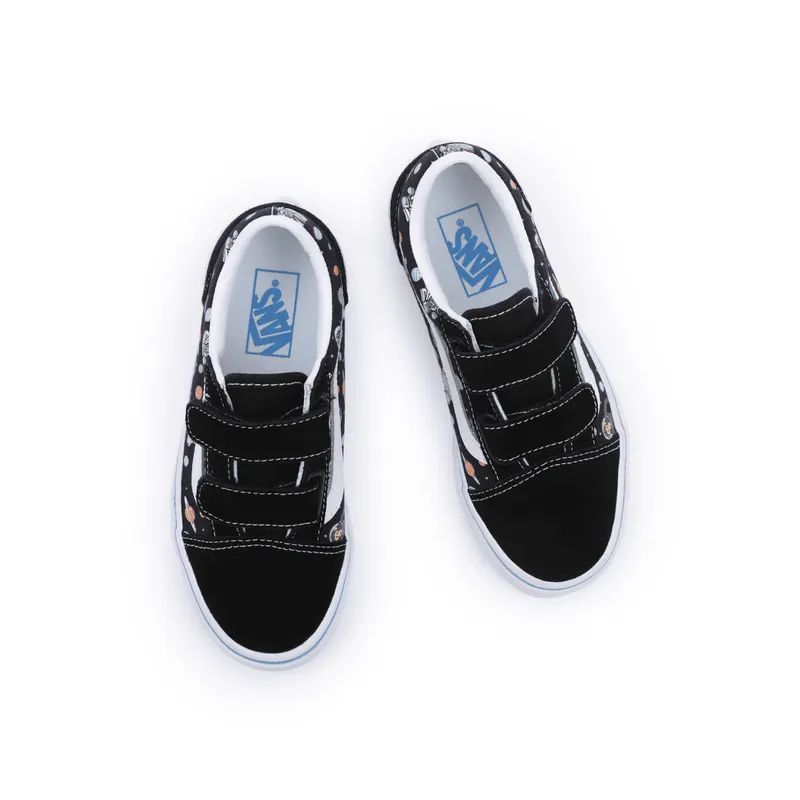 VANS Glow Cosmic Old Skool Kinderschoenen Met Klittenband Zwart (VN0A38HDY61)