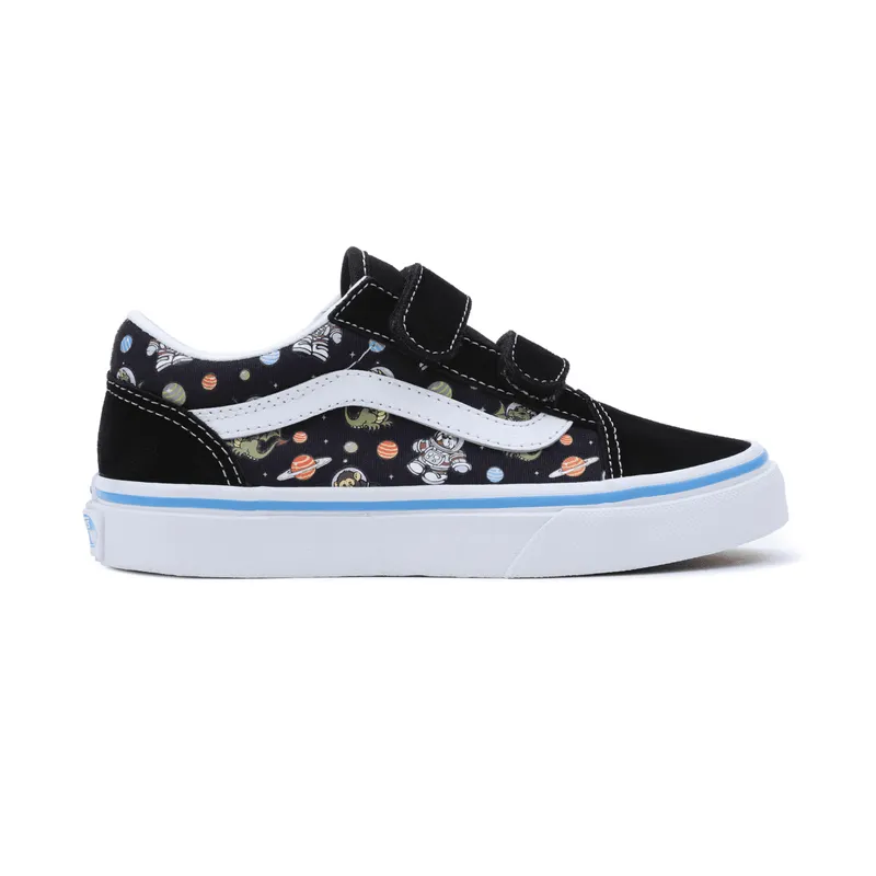 VANS Glow Cosmic Old Skool Kinderschoenen Met Klittenband Zwart (VN0A38HDY61)