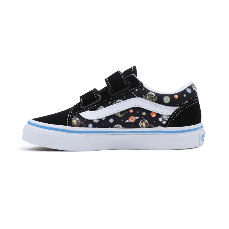 VANS Glow Cosmic Old Skool Kinderschoenen Met Klittenband Zwart (VN0A38HDY61)