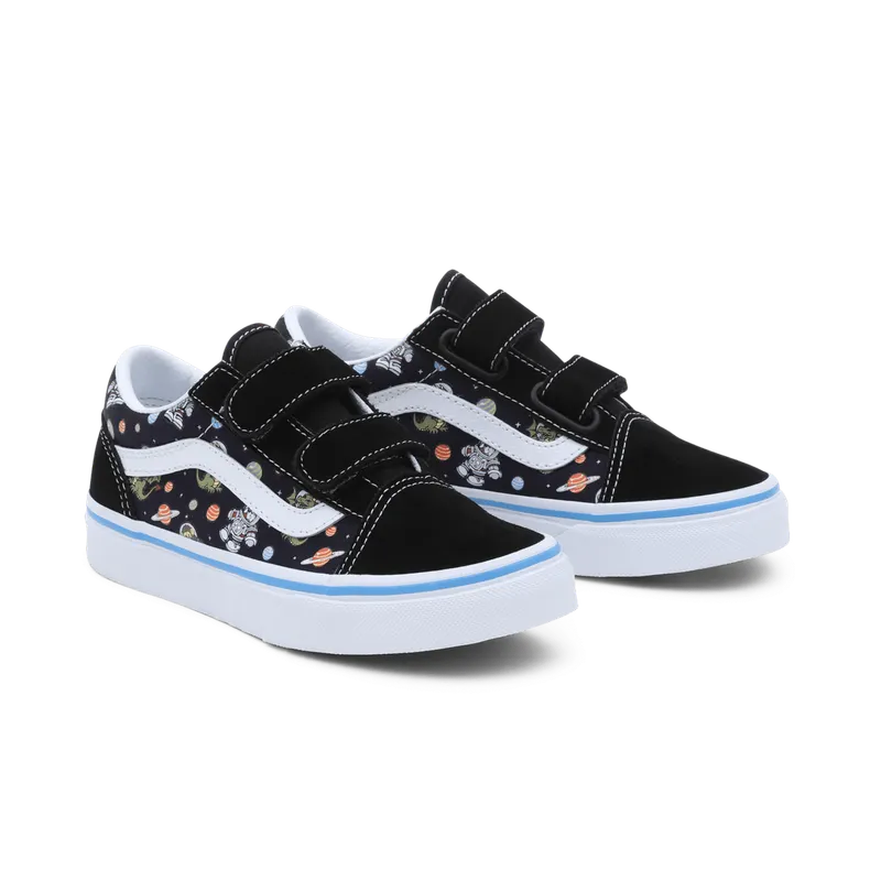 VANS Glow Cosmic Old Skool Kinderschoenen Met Klittenband Zwart (VN0A38HDY61)