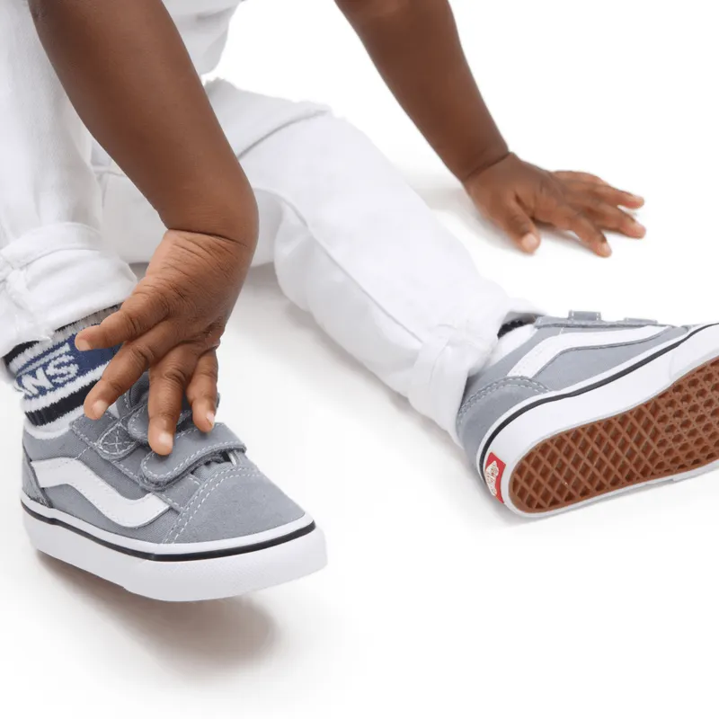 VANS Old Skool Met Klittenband Grijs (VN0A4VJJBM7)