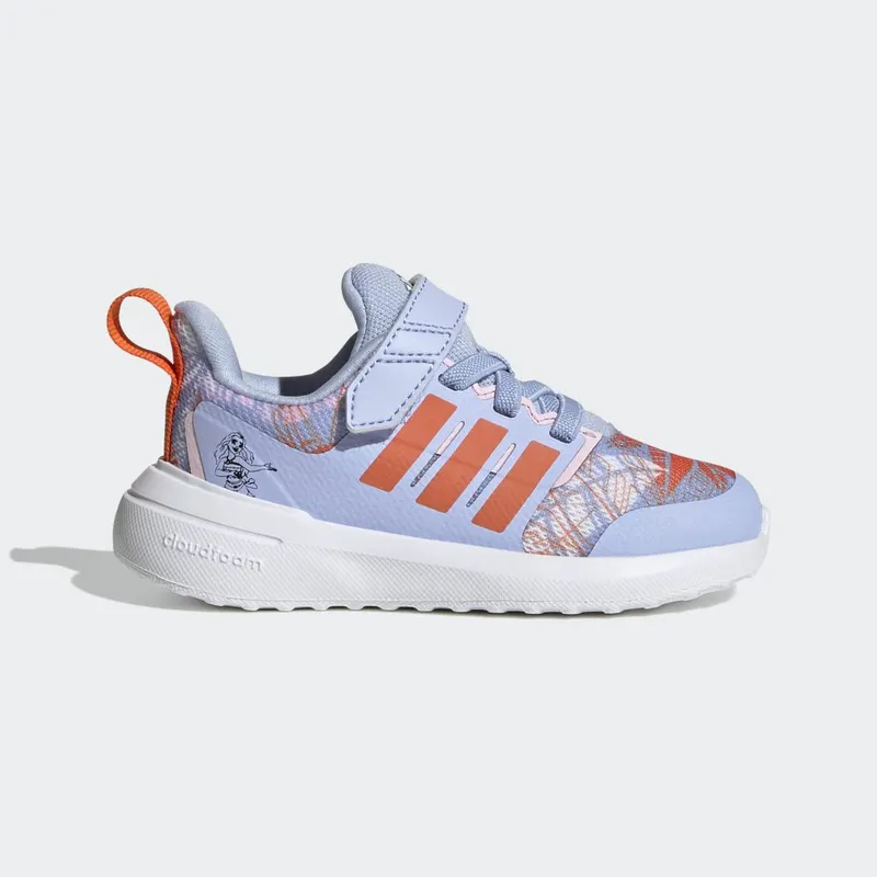 adidas adidas x Disney FortaRun 2.0 Moana Cloudfoam Sport Running met Elastische Veters en Klittenband Blue Dawn / Semi Impact Orange / Clear Pink (HP8998)