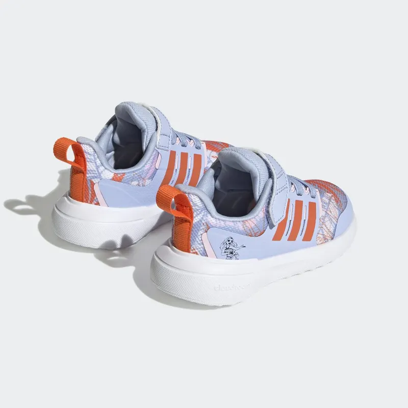 adidas adidas x Disney FortaRun 2.0 Moana Cloudfoam Sport Running met Elastische Veters en Klittenband Blue Dawn / Semi Impact Orange / Clear Pink (HP8998)