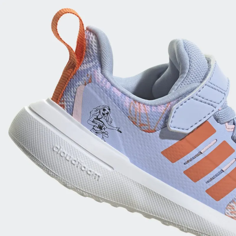 adidas adidas x Disney FortaRun 2.0 Moana Cloudfoam Sport Running met Elastische Veters en Klittenband Blue Dawn / Semi Impact Orange / Clear Pink (HP8998)