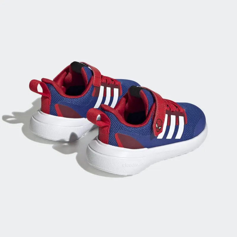adidas adidas x Marvel FortaRun 2.0 Spider-Man Cloudfoam Sport Running met Elastische Veters en Klittenband Royal Blue / Cloud White / Better Scarlet (HP9000)