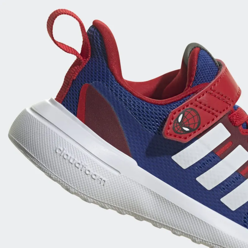 adidas adidas x Marvel FortaRun 2.0 Spider-Man Cloudfoam Sport Running met Elastische Veters en Klittenband Royal Blue / Cloud White / Better Scarlet (HP9000)