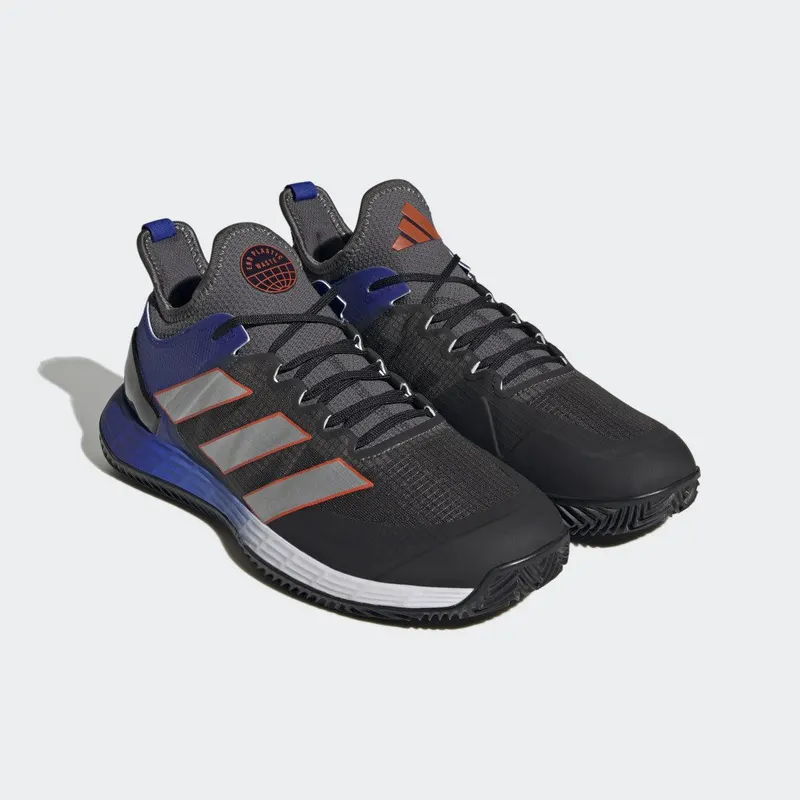 adidas adizero Ubersonic 4 Clay Court Tennis Grey Six / Silver Metallic / Solar Red (HQ5929)