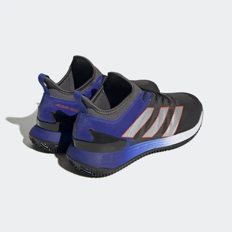adidas adizero Ubersonic 4 Clay Court Tennis Grey Six / Silver Metallic / Solar Red (HQ5929)