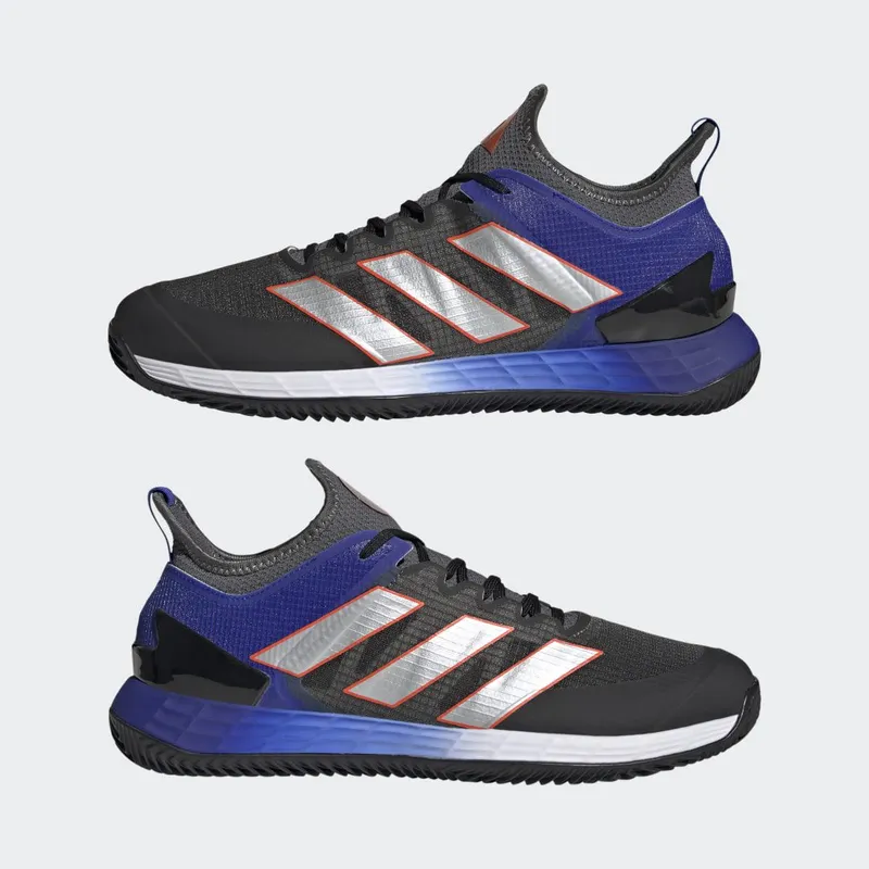 adidas adizero Ubersonic 4 Clay Court Tennis Grey Six / Silver Metallic / Solar Red (HQ5929)