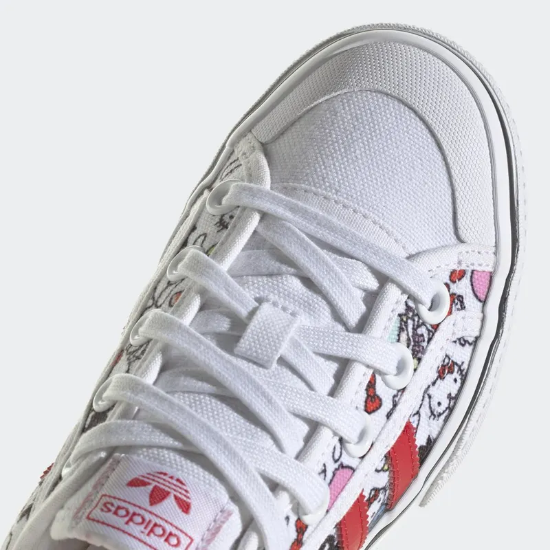 adidas Nizza Platform Cloud White / Core Black / Vivid Red (HQ6888)