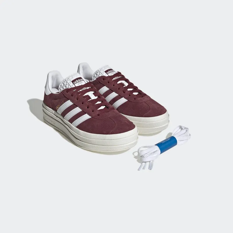 adidas Gazelle Bold Shadow Red / Cloud White / Core White (HQ6892)