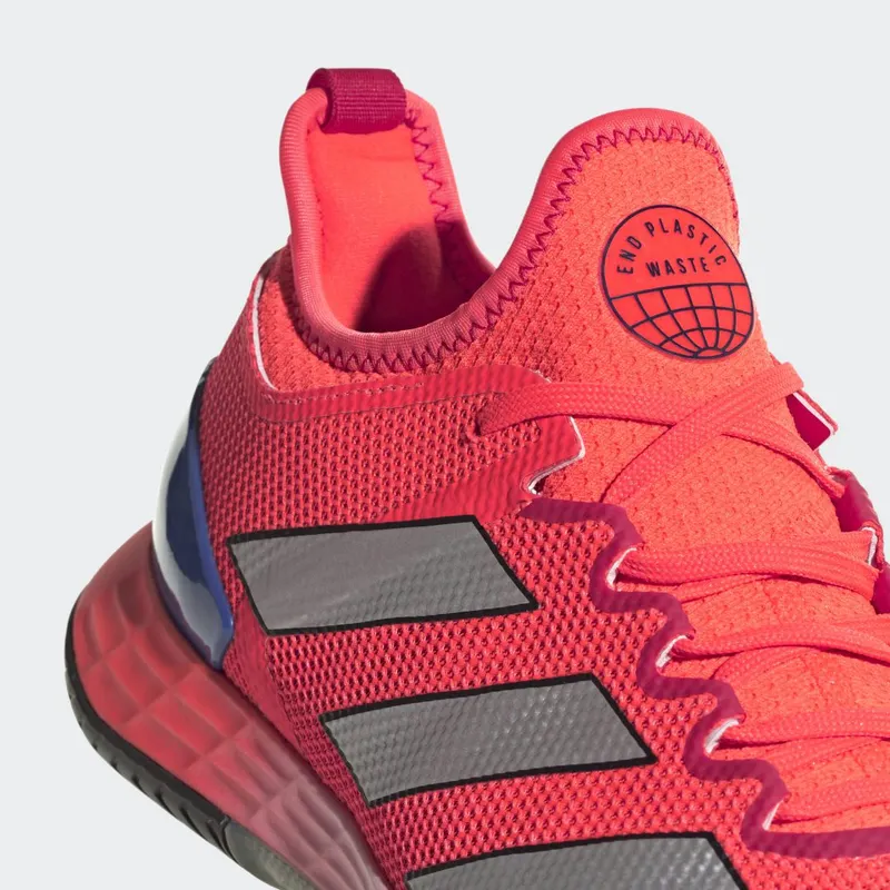 adidas adizero Ubersonic 4 Tennis Solar Red / Silver Metallic / Lucid Blue (HQ8379)