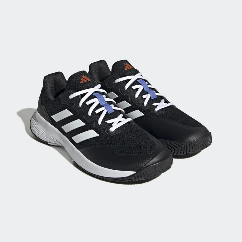 adidas Gamecourt 2.0 Tennisschoenen Core Black / Cloud White / Solar Red (HQ8478)