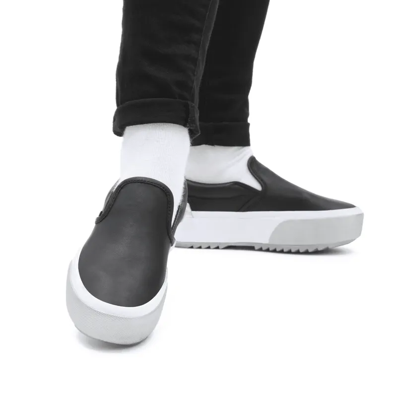 VANS Shiny Classic Slip-on Stacked Zwart (VN0A4TZV9IW)