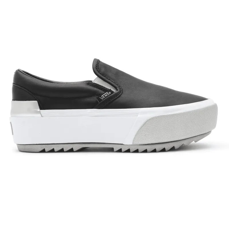 VANS Shiny Classic Slip-on Stacked Zwart (VN0A4TZV9IW)