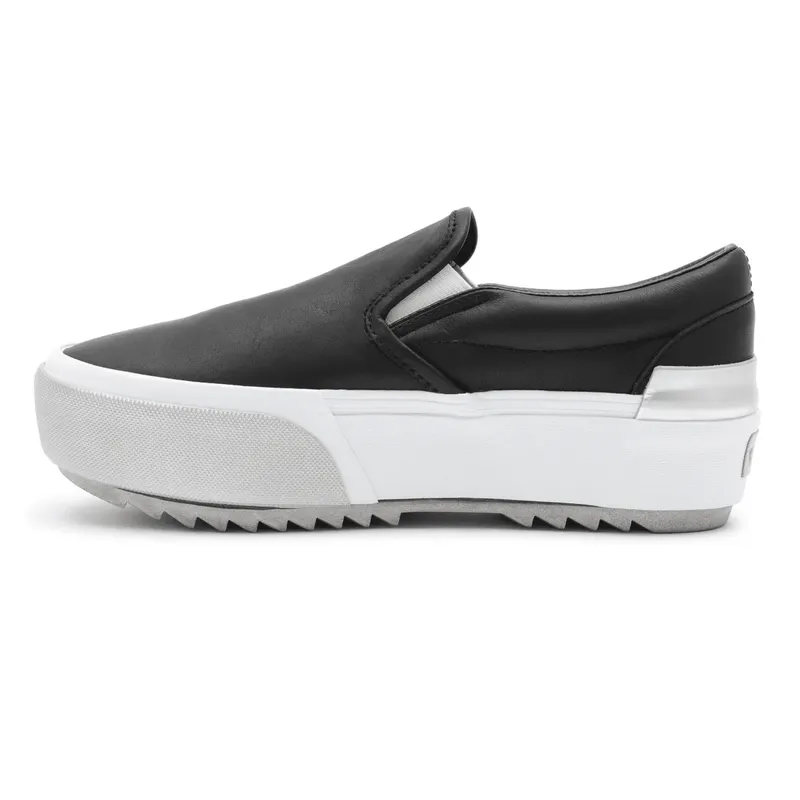 VANS Shiny Classic Slip-on Stacked Zwart (VN0A4TZV9IW)